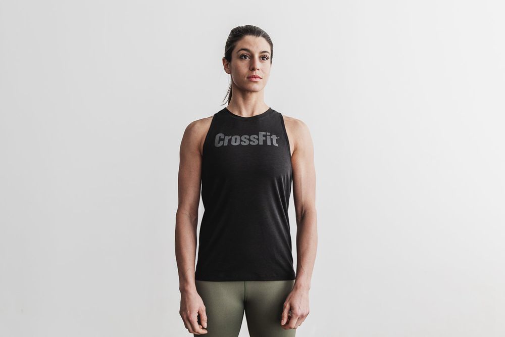 Débardeurs NOBULL Femme Noir - NOBULL Crossfit® High-Neck,France (8345-DSFRL)